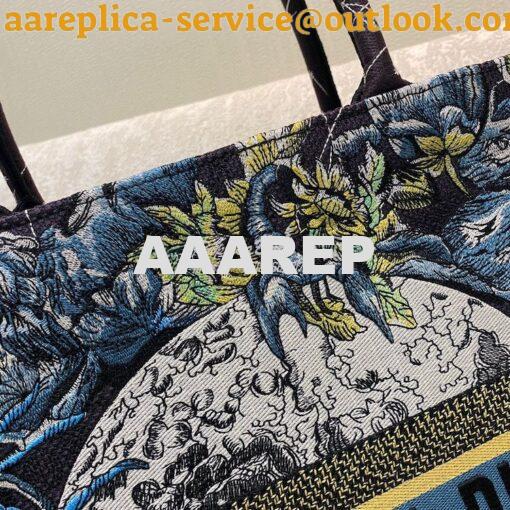 Replica Dior Book Tote bag in Blue Constellation Embroidery 13