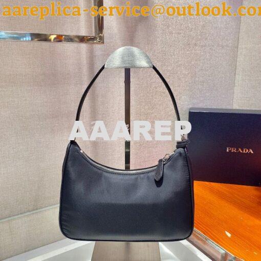 Replica Prada Re-edition 2005 Re-nylon Mini Bag with Saffiano Leather 9