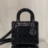 Replica Lady Dior My ABCdior Bag All Black Cannage Lambskin M0538 14