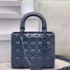 Replica Lady Dior My ABCdior Bag All Black Cannage Lambskin M0538 13