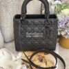 Replica Dior Medium Lady Dior Ultra-Matte Black Tote Bag M0565