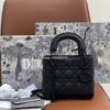 Replica Dior Mini Lady Dior Ultra-Matte Black Tote Bag