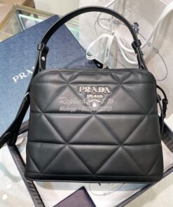 Replica Prada Spectrum Small Leather Bag 1BA311 Black 2
