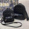Replica Dior Small Backpack Black Cannage Lambskin M9221U