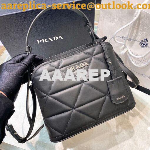 Replica Prada Spectrum Small Leather Bag 1BA311 Black 3