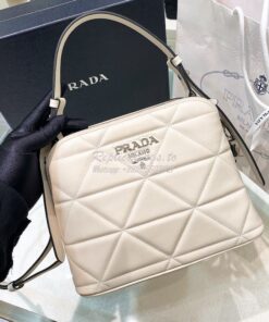 Replica Prada Spectrum Small Leather Bag 1BA311 White