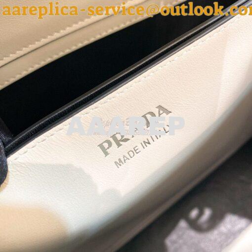 Replica Prada Spectrum Small Leather Bag 1BA311 White 8