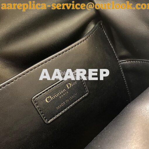 Replica Dior Small Backpack Black Cannage Lambskin M9221U 10