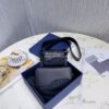 Replica Dior Medium Caro Bag Ocean Blue Supple Cannage Calfskin M9242U 11