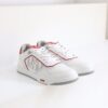 Replica Dior B27 Low-Top Sneaker Red, and White Smooth Calfskin with W