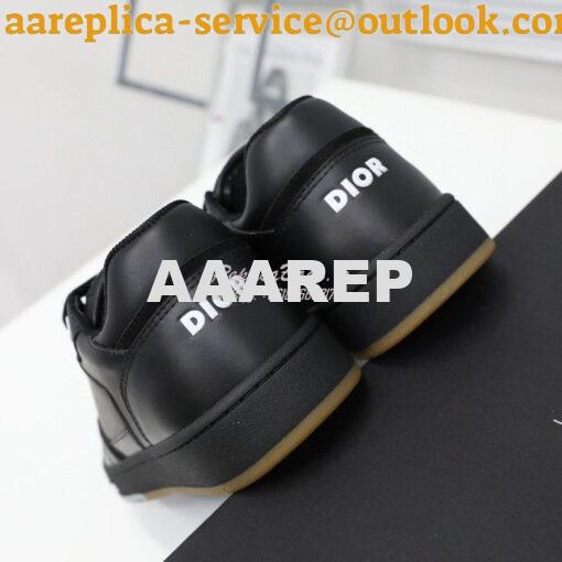Replica Dior World Tour B27 Low-Top Sneaker Black Oblique Galaxy Leath 8