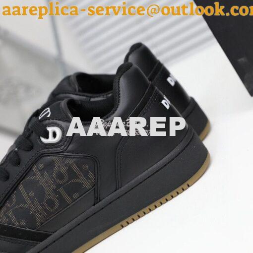 Replica Dior World Tour B27 Low-Top Sneaker Black Oblique Galaxy Leath 9