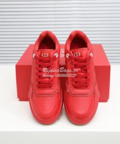Replica Dior World Tour B27 Low-Top Sneaker Red Oblique Galaxy Leather 2