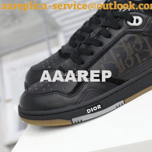 Replica Dior World Tour B27 Low-Top Sneaker Black Oblique Galaxy Leath 10