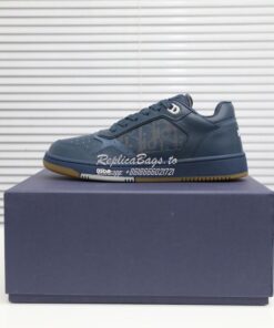Replica Dior World Tour B27 Low-Top Sneaker Blue Oblique Galaxy Leathe