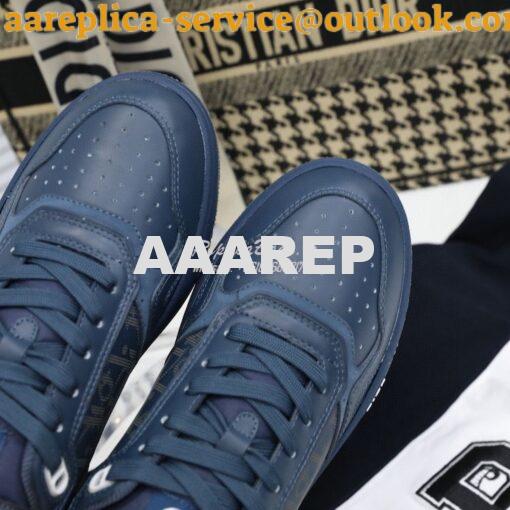 Replica Dior World Tour B27 Low-Top Sneaker Blue Oblique Galaxy Leathe 5