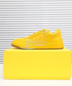 Replica Dior World Tour B27 Low-Top Sneaker Yellow Oblique Galaxy Leat 2