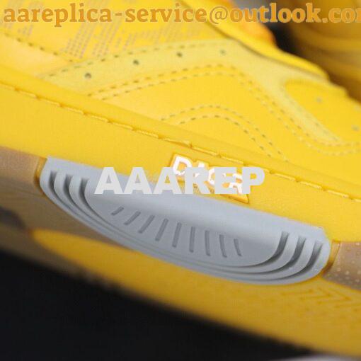 Replica Dior World Tour B27 Low-Top Sneaker Yellow Oblique Galaxy Leat 8