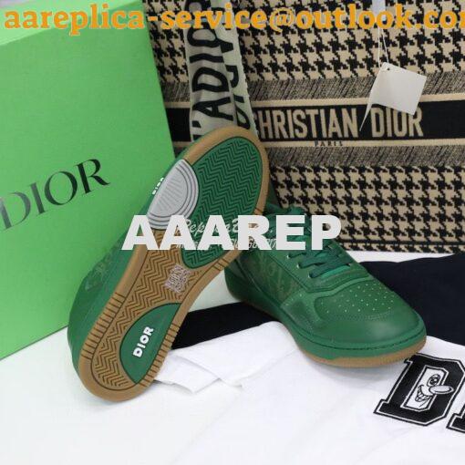 Replica Dior World Tour B27 Low-Top Sneaker Green Oblique Galaxy Leath 10