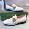 Replica Gucci Leather Loafer With Double G 602496 Black 9