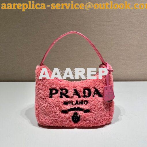 Replica Prada Re-edition 2000 Terry Mini-bag 1NE515 Pink 2