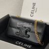 Replica Celine Medium Ava Chain In Canvas and Calfskin 199582 White 14