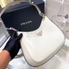 Replica Prada Cleo Brushed Leather Shoulder Bag with Strap Extension 1 11