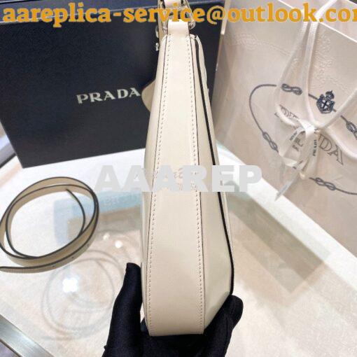 Replica Prada Cleo Brushed Leather Shoulder Bag with Strap Extension 1 5