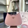 Replica Prada Cleo Brushed Leather Shoulder Bag with Strap Extension 1 9
