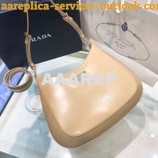 Replica Prada Cleo Brushed Leather Shoulder Bag with Strap Extension 1 3