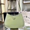 Replica Prada Cleo Brushed Leather Shoulder Bag with Strap Extension 1 10