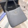 Replica Prada Leather Handbag 1BC127 Black 11