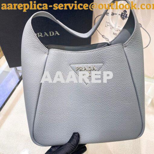 Replica Prada Leather Handbag 1BC127 Cornflower 2
