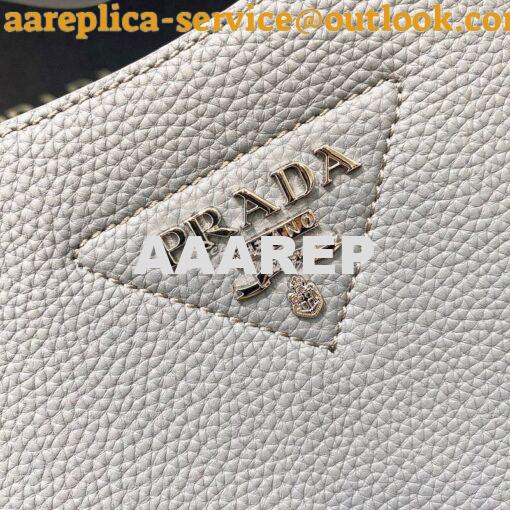 Replica Prada Leather Handbag 1BC127 Cornflower 4
