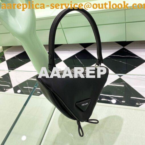 Replica Prada Padded Nappa Leather Handbag 1BA315 Black 2