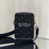 Replica Dior World Tour Messenger Pouch Black Oblique Galaxy Leather