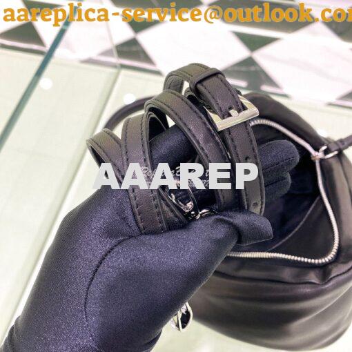 Replica Prada Padded Nappa Leather Handbag 1BA315 Black 11