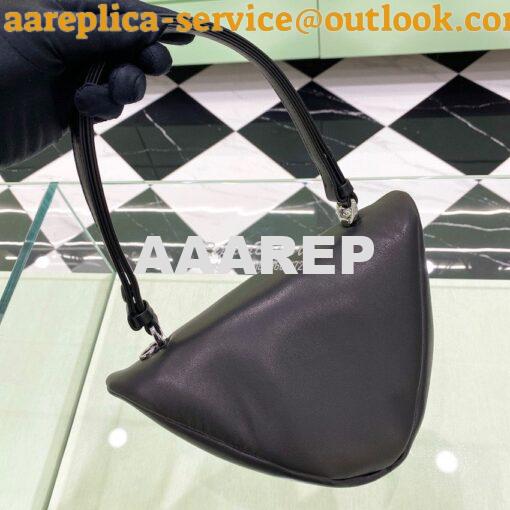Replica Prada Padded Nappa Leather Handbag 1BA315 Black 12