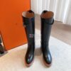 Replica Hermes Honey Boot in Heritage calfskin with rubber sole with c