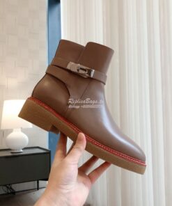 Replica Hermes Follow Ankle Boot in Heritage calfskin H222085Z Etude 2
