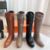 Replica Hermes Jumping Boot in perforated Heritage calfskin H231241Z B 11