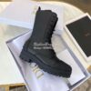 Replica Dior Iron Ankle Boot Black Rubber and Calfskin KDI648L