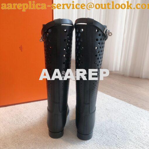 Replica Hermes Jumping Boot in perforated Heritage calfskin H231241Z B 7