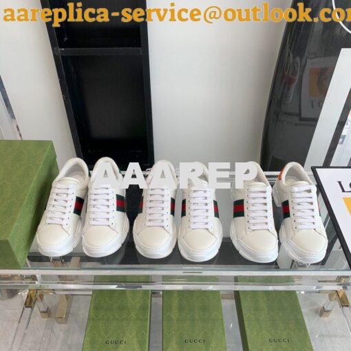 Replica Gucci Sneaker with Web 624701 Green
