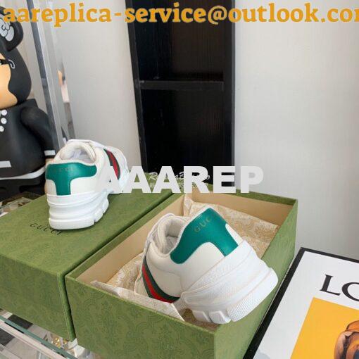 Replica Gucci Sneaker with Web 624701 Green 5