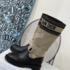 Replica Dior D-Major Ankle Boot Black Technical Fabric and Black Calfs 10