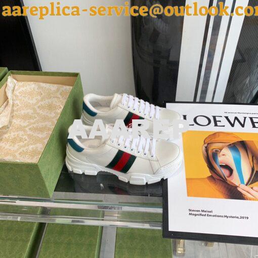 Replica Gucci Sneaker with Web 624701 Blue 4