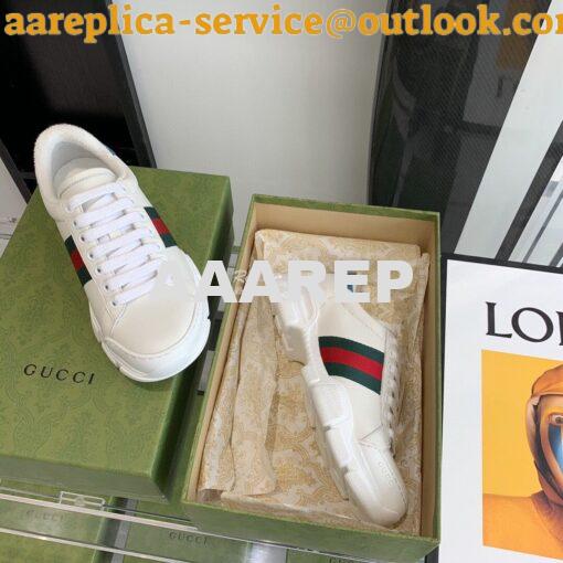 Replica Gucci Sneaker with Web 624701 Blue 5