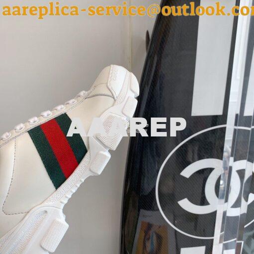 Replica Gucci Sneaker with Web 624701 Blue 8