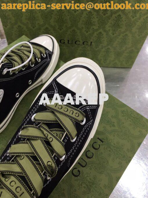 Replica Gucci x Converse Collection High Top Sneaker C517 Black 7